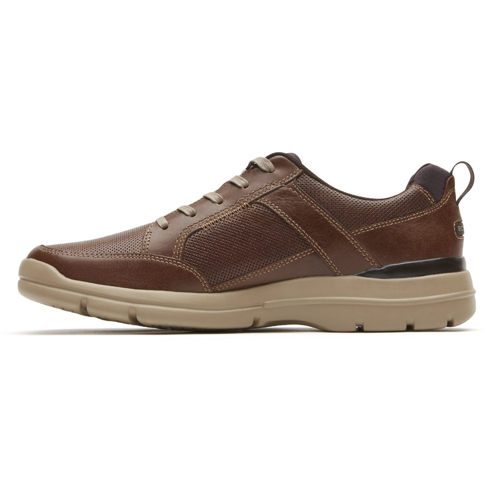 Zapatillas Rockport Hombre Mexico - City Edge Lace-Up Marrom - QCLRH4590